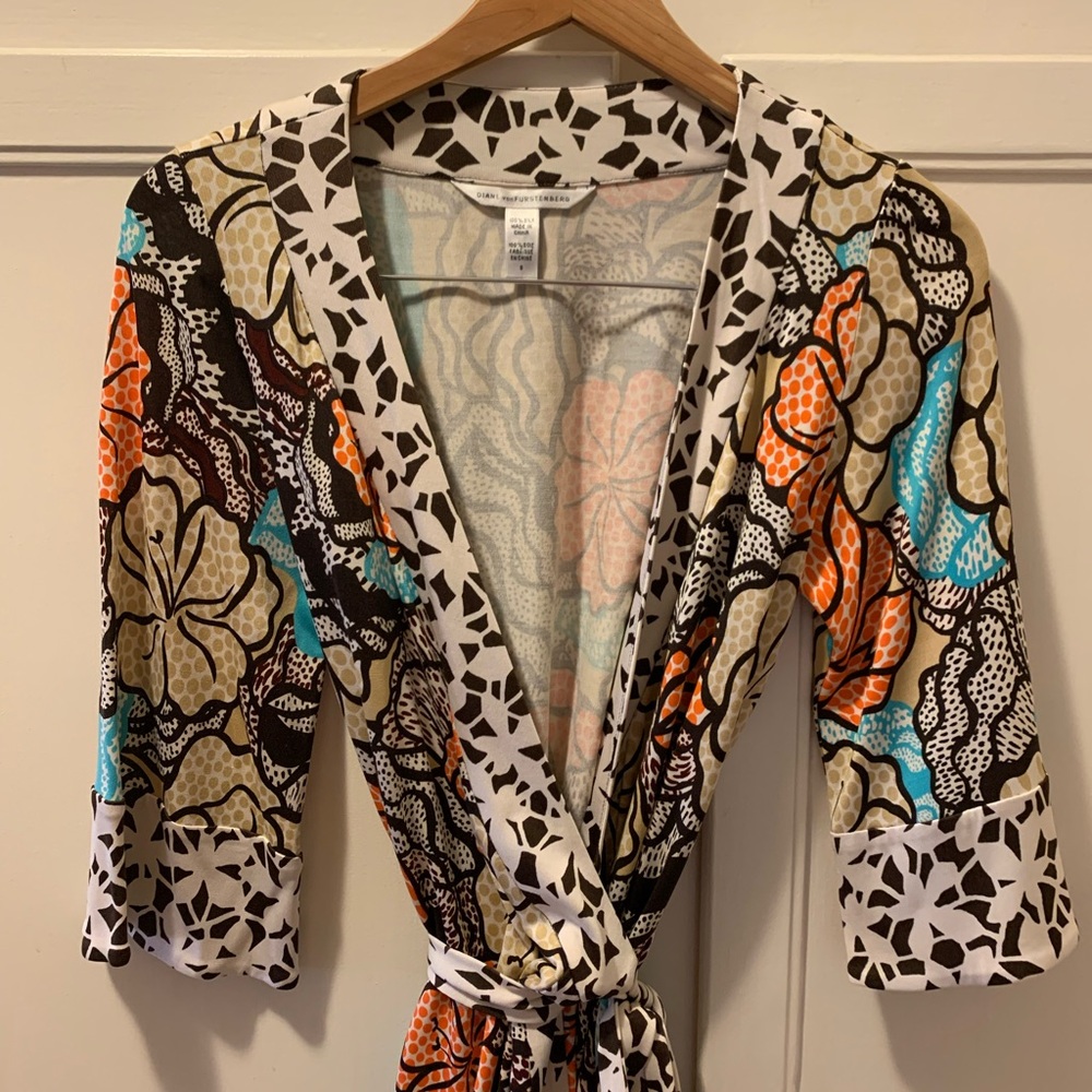 Silk Vintage DVF Wrap Dress